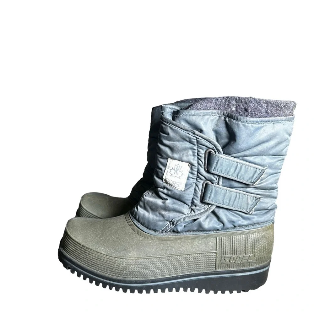 Sorel Vintage Kaufman Green Hook Latch Size 10
